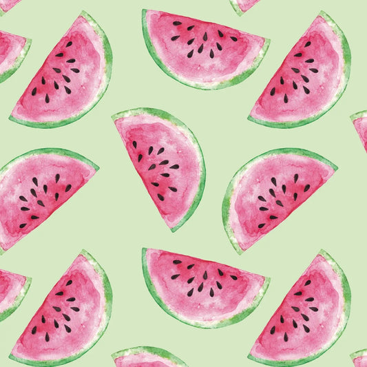 Pink and Green Watermelon Paper