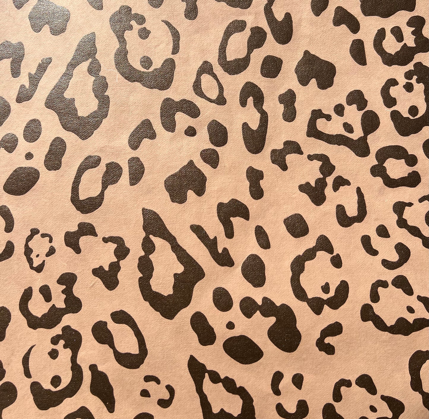 Peach and Bronze Leopard Paper