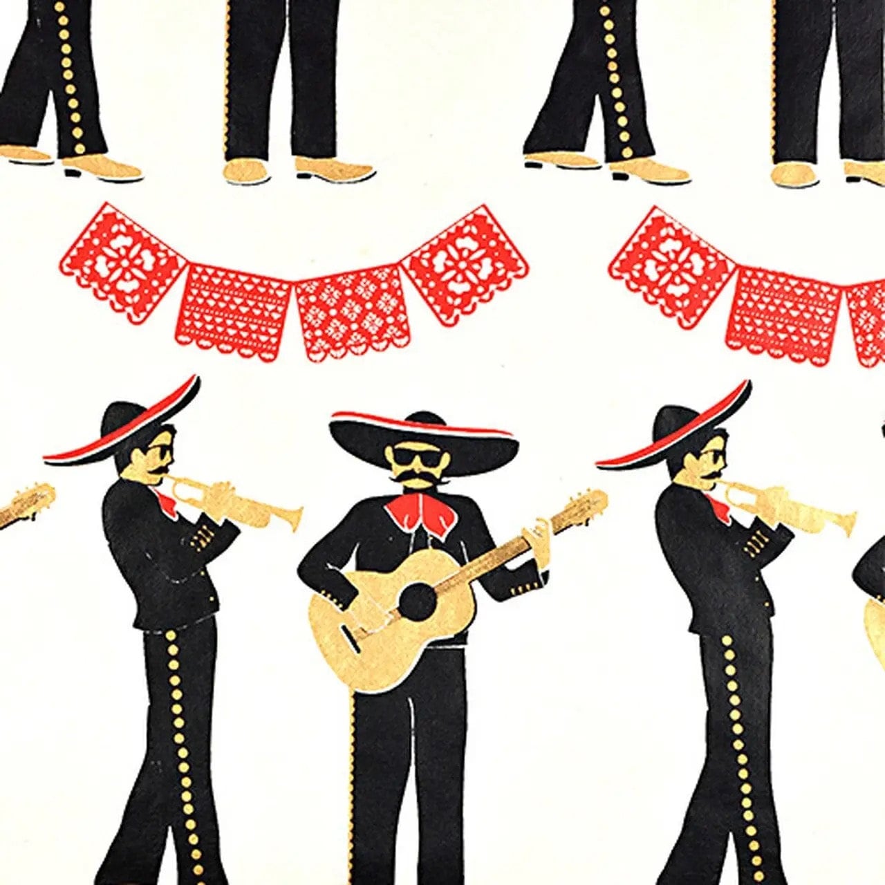 Red and Black Mariachi Paper